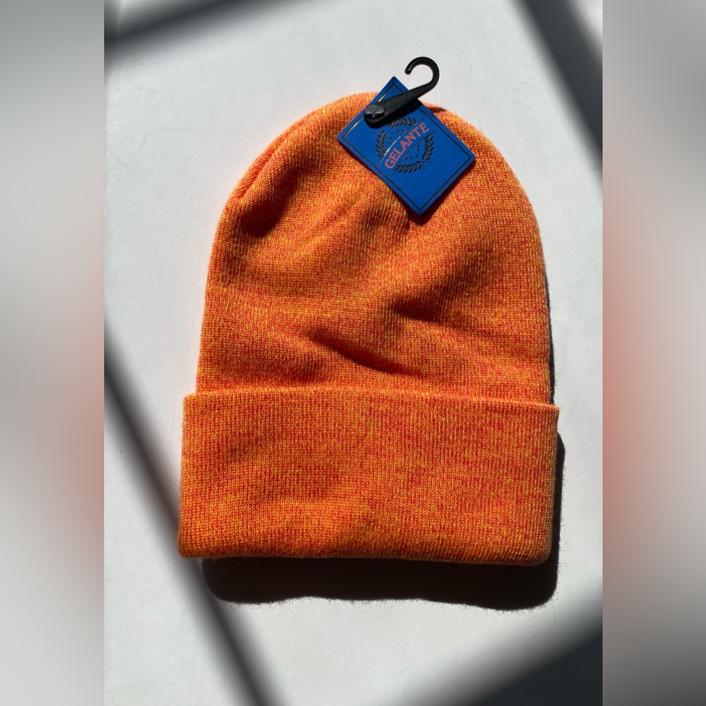 NWT Gelante bright orange beanie
